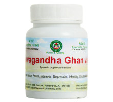 Ашваганда Гхан ваті (Ashwagandha Ghan vati), 20 грам ~ 50 таблеток