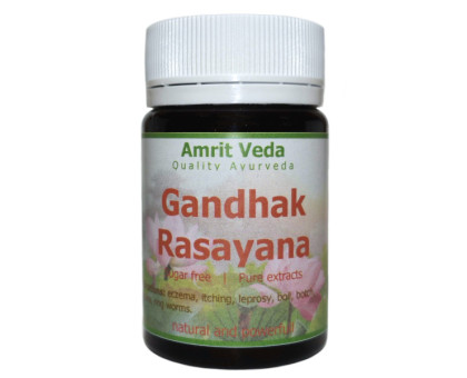 Гандхак расаяна Амрит Веда (Gandhak Rasayana Amrit Veda), 90 таблеток