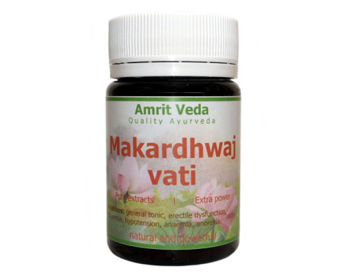 Макардвадж ваті Амріт Веда (Makardhwaj vati Amrit Veda), 60 таблеток