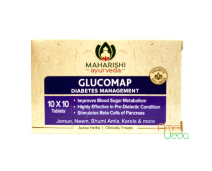 Глюкомап Махариши Аюрведа (Glucomap Maharishi Ayurveda), 100 таблеток