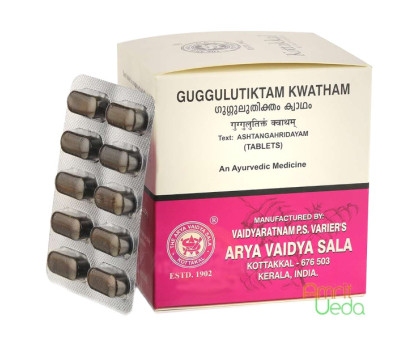 Гуггулутіктам екстракт Коттаккал (Guggulutiktam extract Kottakkal), 2х10 таблеток - 24 грама