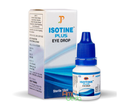 Eye drops Isotine Plus Jagat pharma, 10 ml