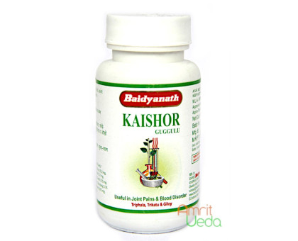 Кайшор Гуггул Байд'янатх (Kaishor Guggulu Baidyanath), 80 таблеток - 30 грам