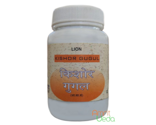 Кайшор Гуггул Лайон (Kishor Gugul Lion), 100 таблеток - 30 грам