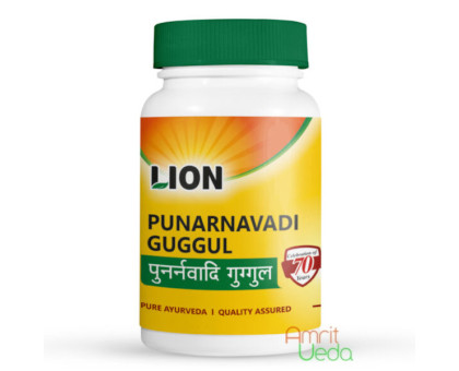 Пунарнавади Гуггул Лайон (Punarnavadi Guggul Lion), 100 таблеток - 50 грамм