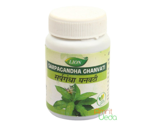 Сарпагандха Гханваті Лайон (Sarpagandha Ghanvati Lion), 50 таблеток - 15 грам