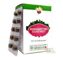 Манасамитра гулика с золотом (Manasamithra gulika), 2х10 таблеток