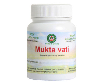 Мукта вати Адарш Аюрведик (Mukta vati Adarsh Ayurvedic), 20 грамм ~ 50 таблеток