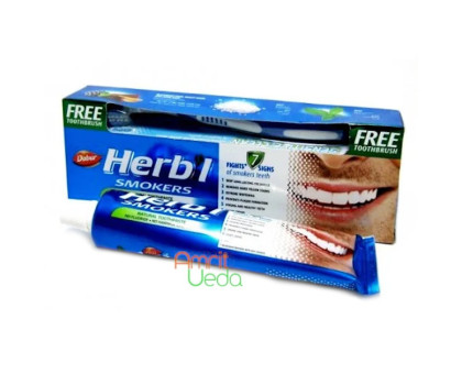 Зубная паста для курильщиков Дабур (Toothpaste for smokers Dabur), 150 грамм