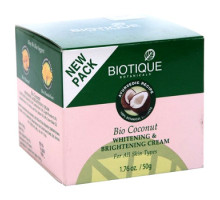 Освітлюючий крем Біо Кокос (Bio Coconut whitening and Brightening cream), 50 грам