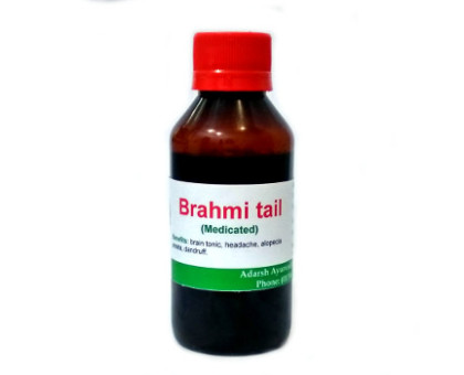 Брами масло концентрированное Адарш Аюрведик (Brahmi tail Adarsh Ayurvedic), 100 мл