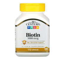 Біотин 5000 мкг (Biotin), 110 капсул