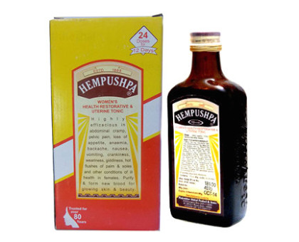 Хемпушпа сироп Раджвайдья (Hempushpa syrup Rajwaidya), 170 мл + таблетки Хемтаб