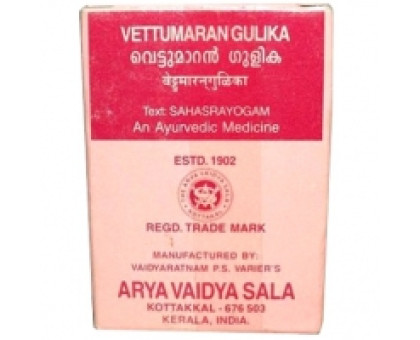 Веттумаран гуліка Коттаккал (Vettumaran gulika Kottakkal), 100 таблеток