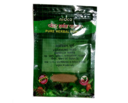 Виданга семена молотые НидКо (Vidanga grinded seeds NidCo), 25 грамм